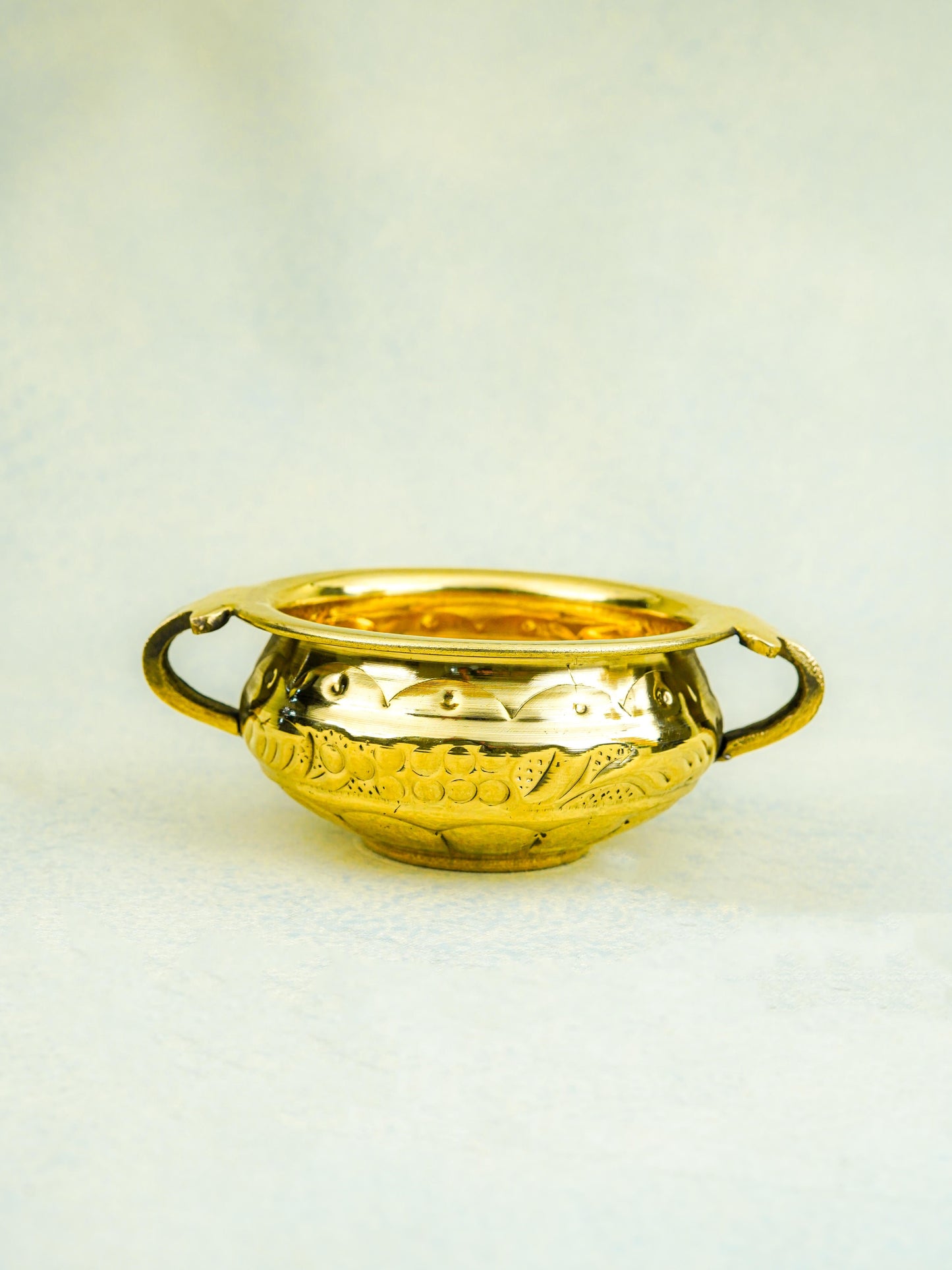 Brass Flower Urli - 4 inch - WL5578