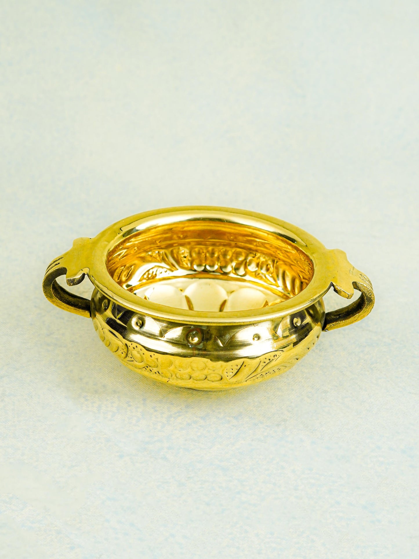 Brass Flower Urli - 4 inch - WL5578