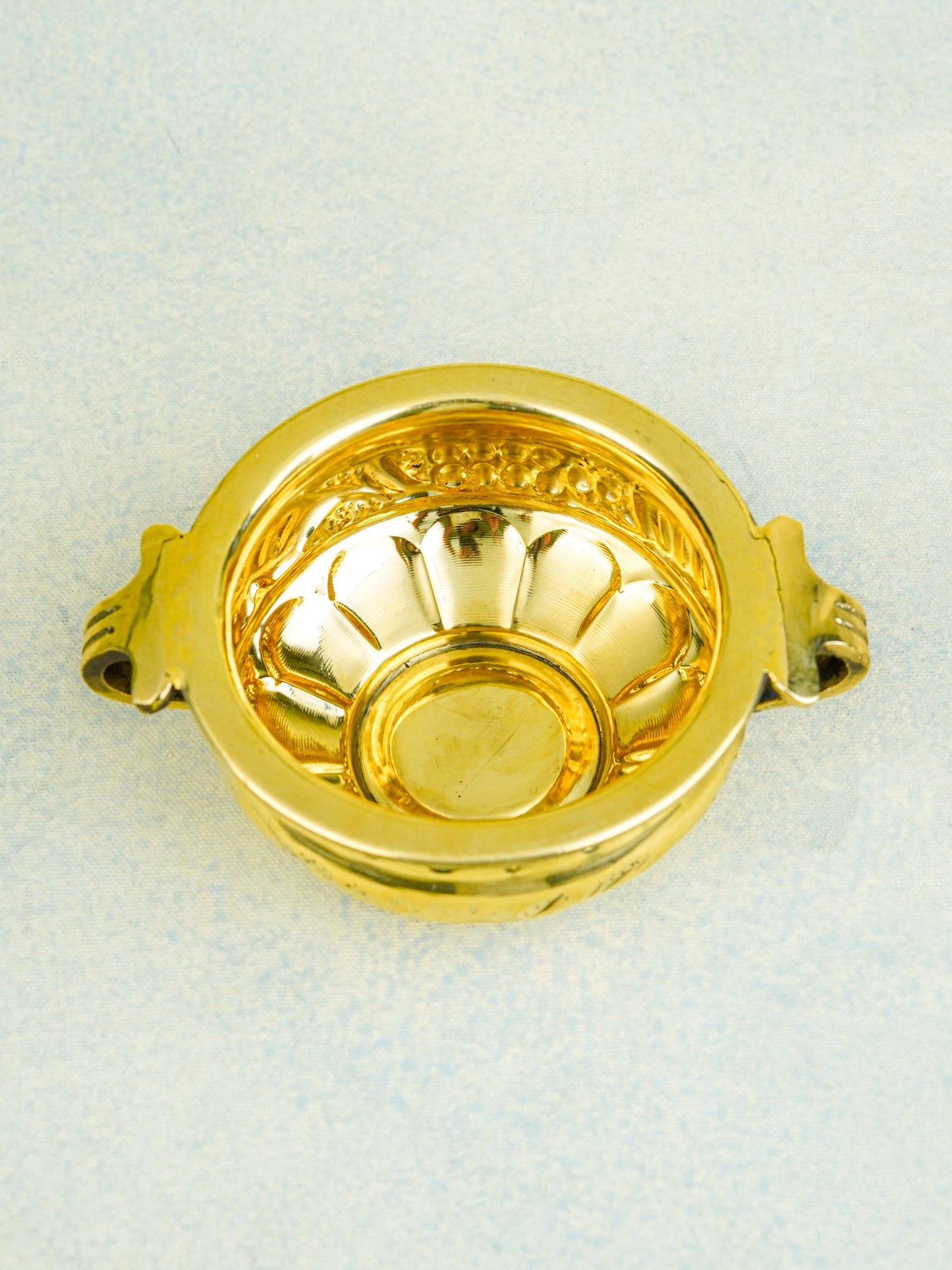 Brass Flower Urli - 4 inch - WL5578