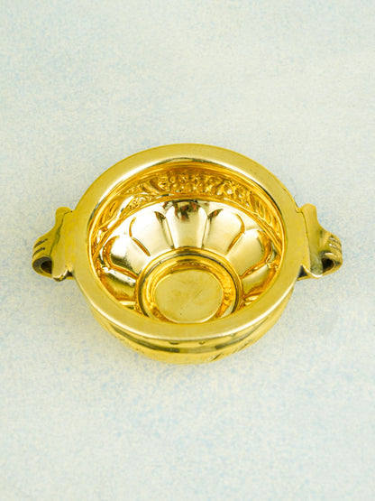 Brass Flower Urli - 4 inch - WL5578