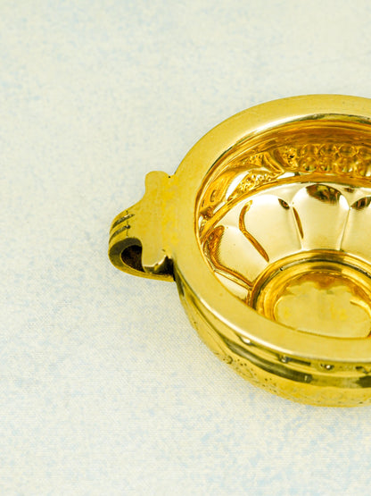 Brass Flower Urli - 4 inch - WL5578