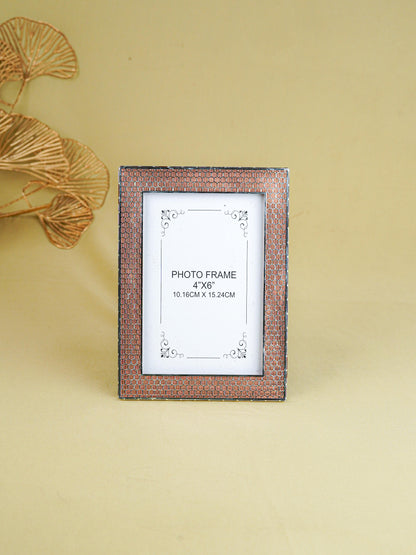 White Metal Designer Photo Frame - Copper - WL5587-2