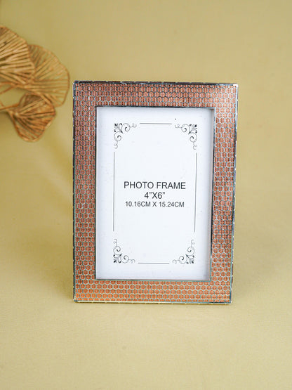 White Metal Designer Photo Frame - Copper - WL5587-2