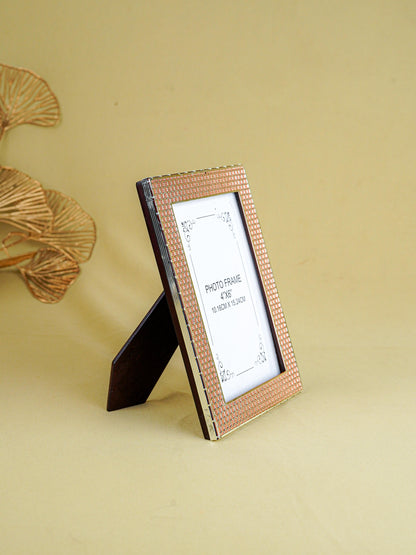 White Metal Designer Photo Frame - Copper - WL5587-2