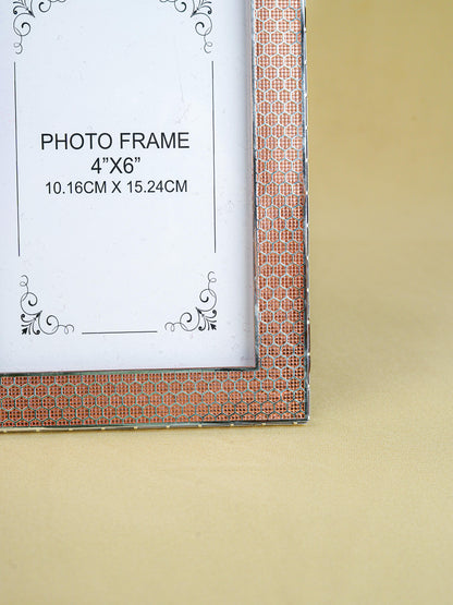 White Metal Designer Photo Frame - Copper - WL5587-2