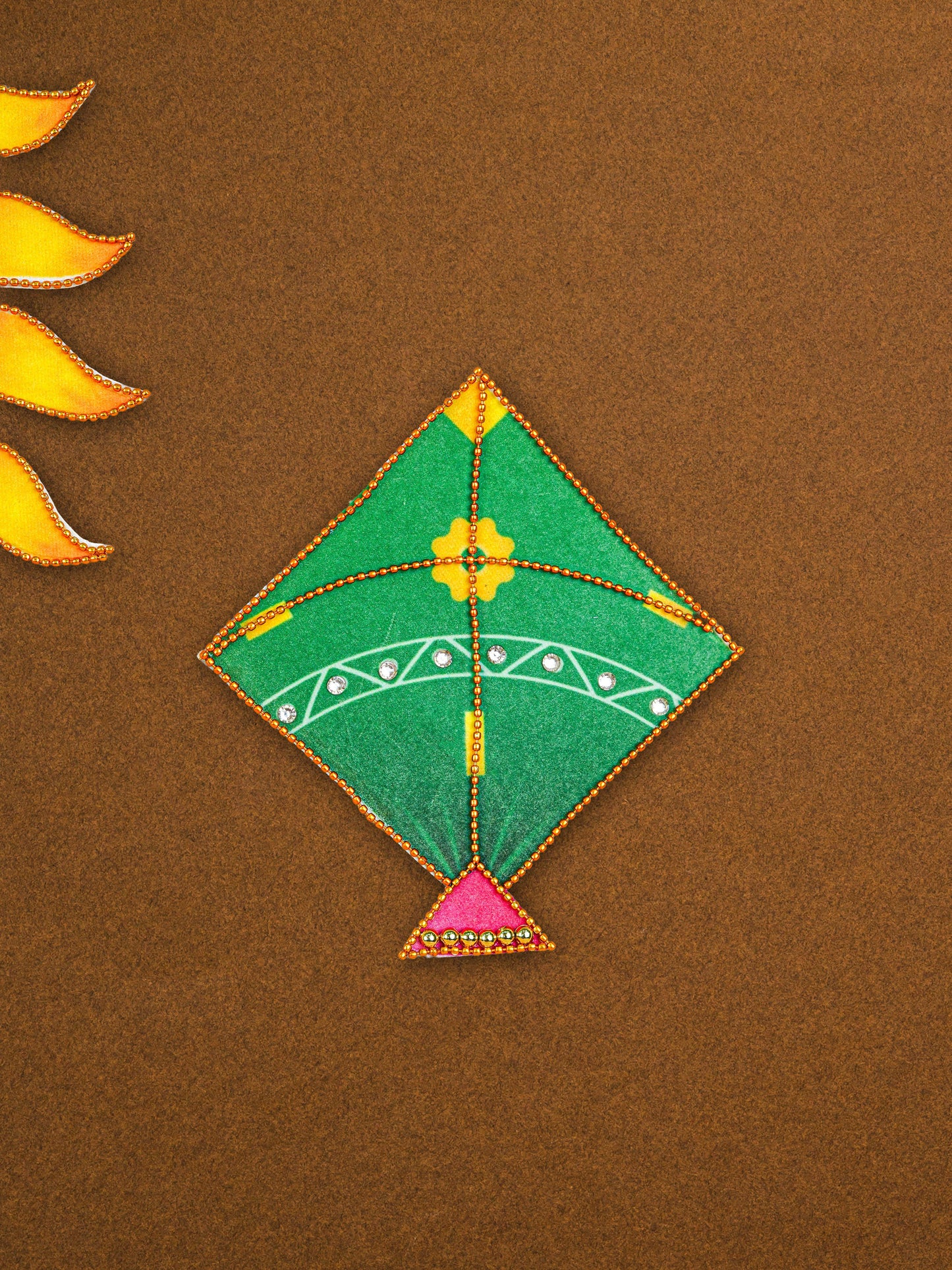 Rangoli - Sun-Kite-Cow - Set of 3 - WL5599