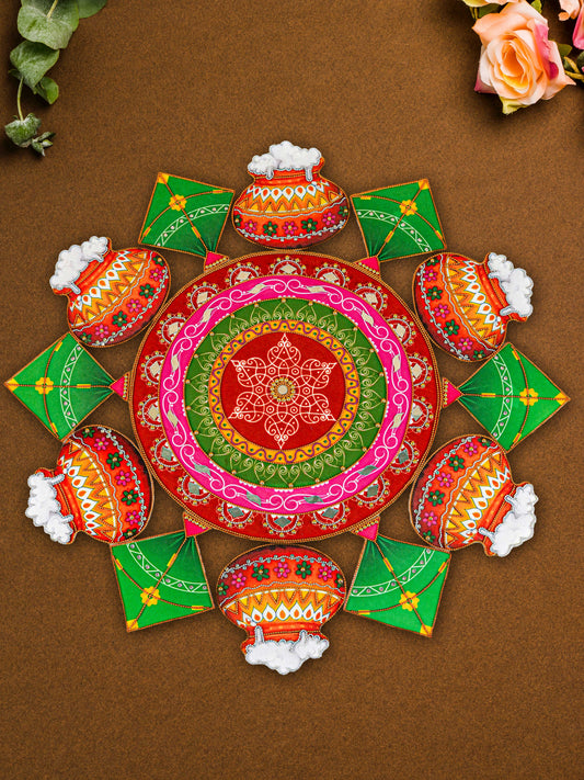 Rangoli with Set of Lotus Petals - WL5600