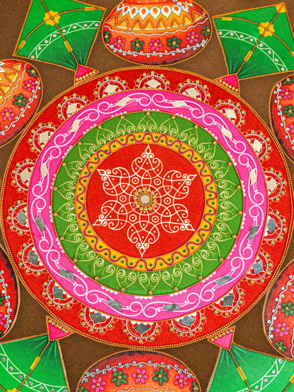 Rangoli with Set of Lotus Petals - WL5600