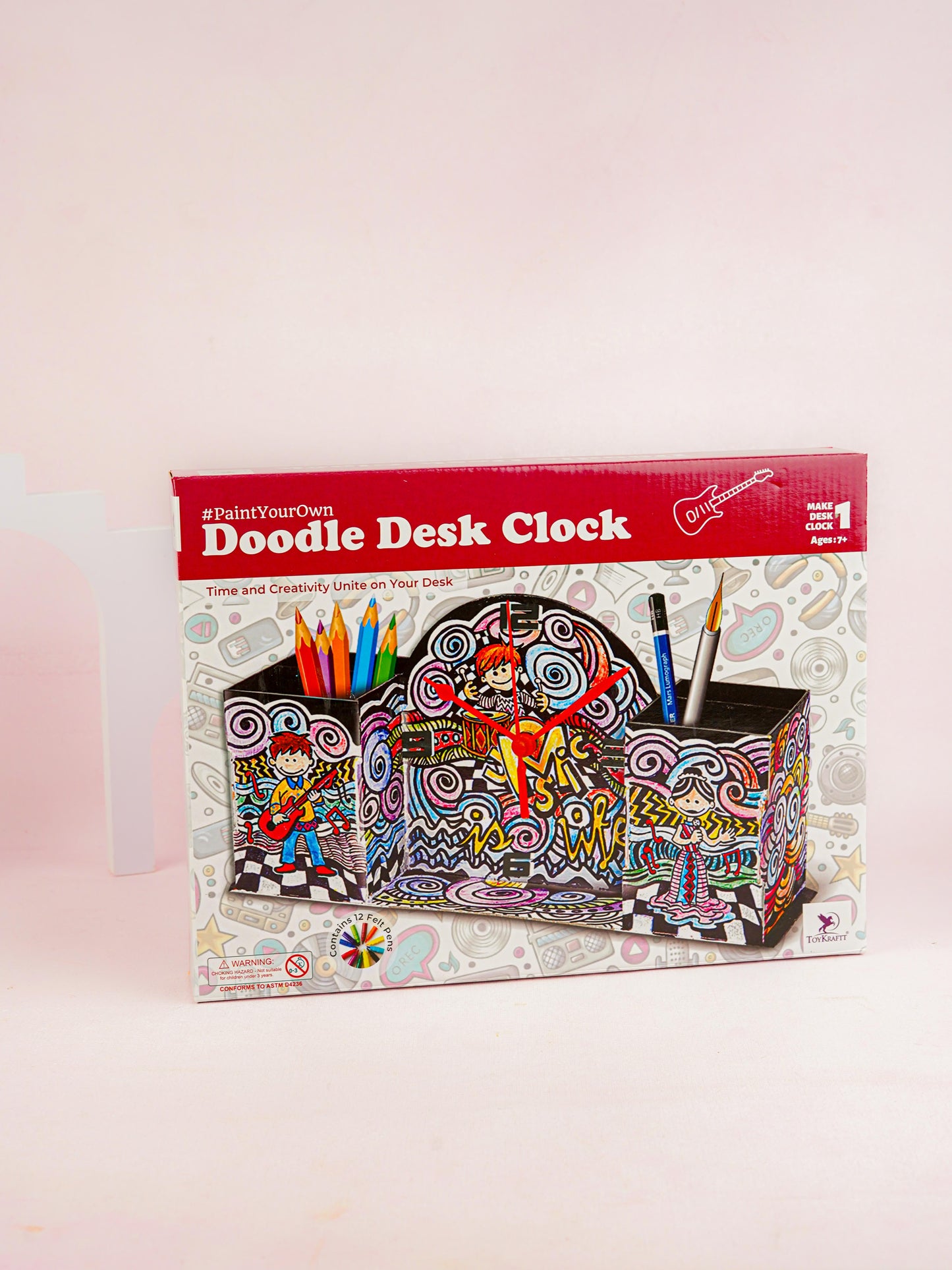 Doodle Art Kit - Desk Clock - WL5602