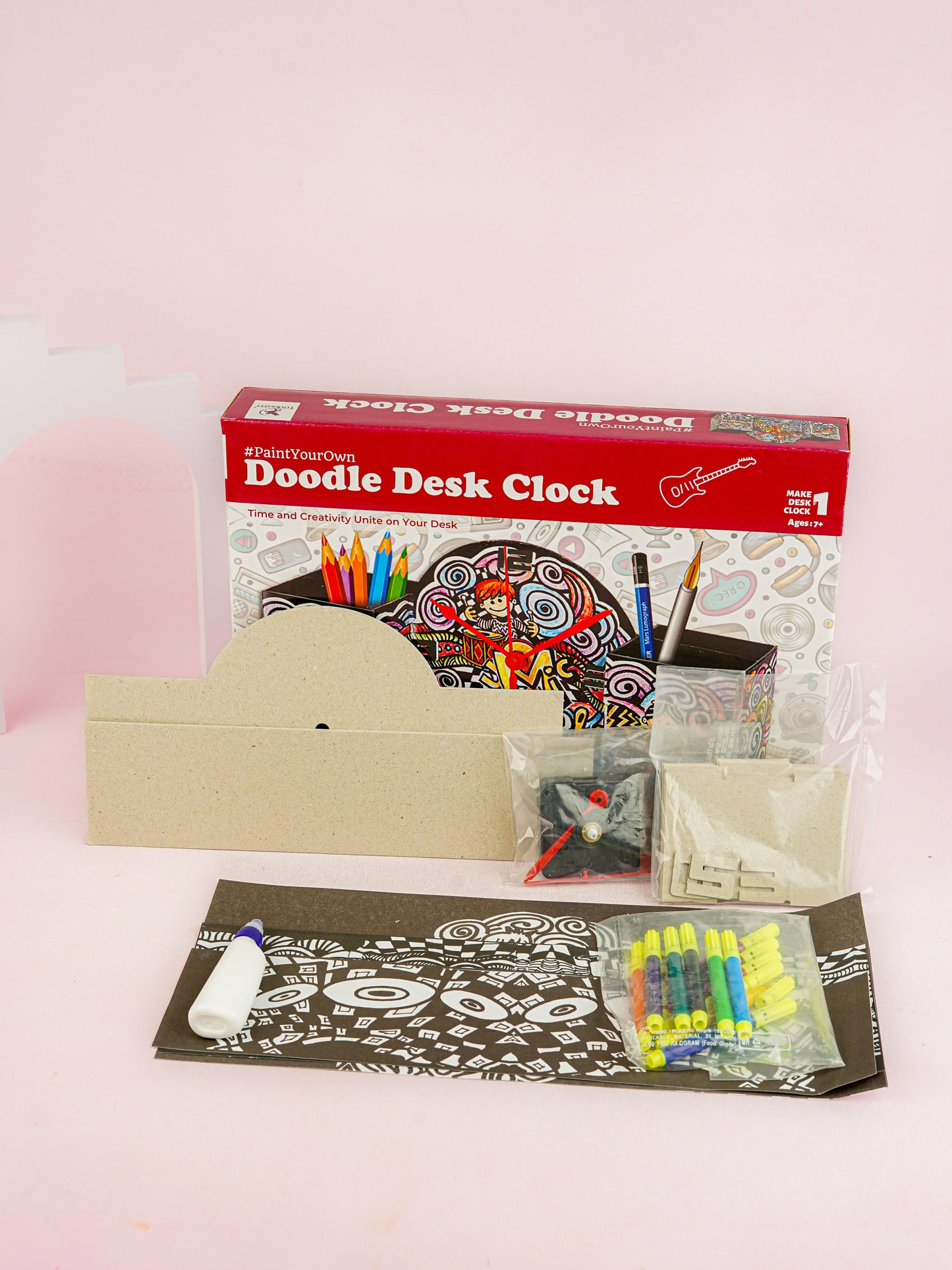 Doodle Art Kit - Desk Clock - WL5602