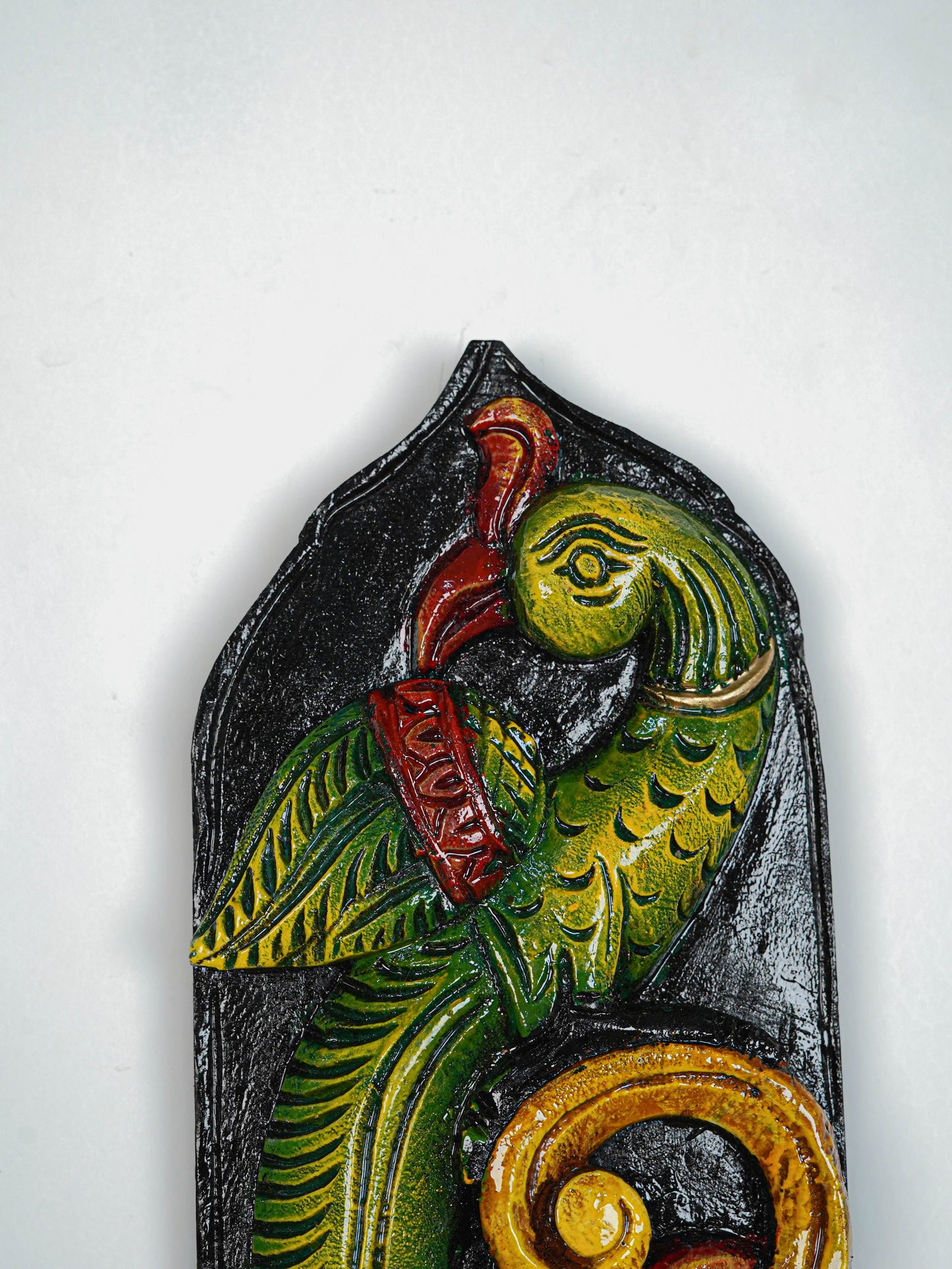 Wooden Carved Parrot Key Hanger - 12 inch - WL5619