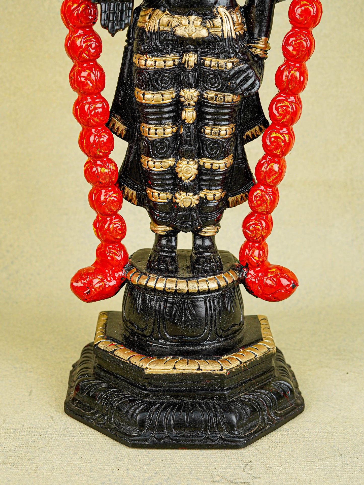 Wooden Carved Tirupathi Balaji Idol - 24 inch - WL5639