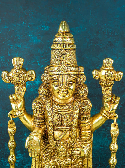 Brass Tirupathi Balaji Idol - 16 inch - WL5657