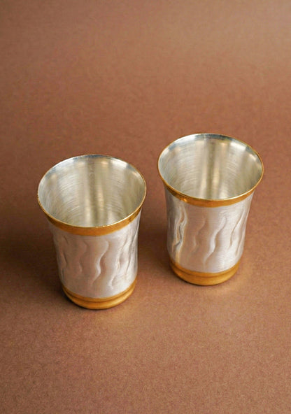 Snake Design - Set of 2 Glass - 4 inch - WL5675