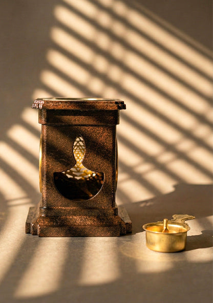 Brown - Ganesha Lamp - 5 inch - WL5676