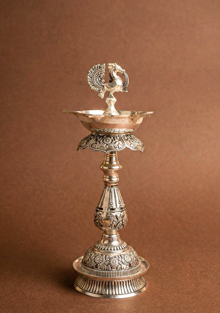Antique Annapakshi Kuthu Vilaku - 10 inch - WL5680