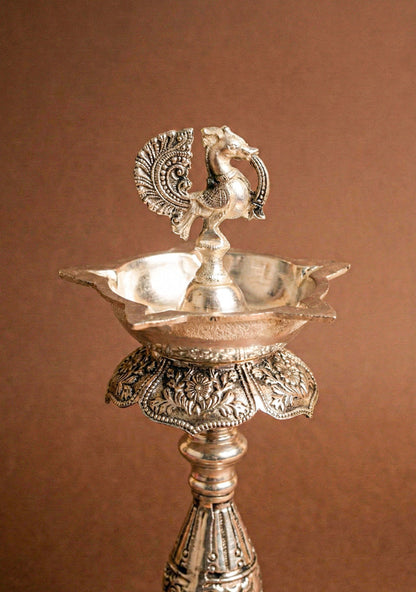 Antique Annapakshi Kuthu Vilaku - 10 inch - WL5680