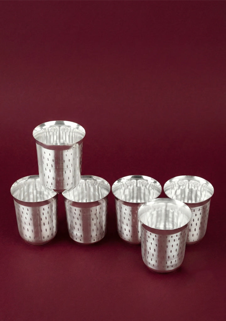 Tray with Set of 6 Glass - WL5688