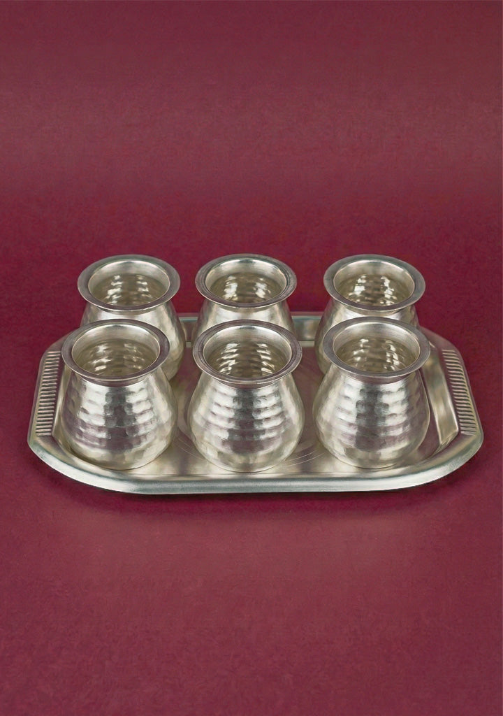 Tray with Set of 6 Glass - WL5689