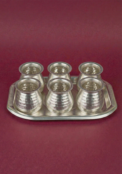 Tray with Set of 6 Glass - WL5689