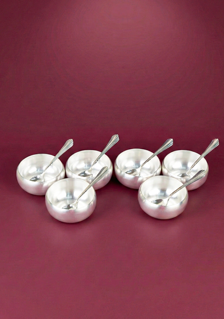 Tray with Set of 6 Bowl with Spoon - WL5690