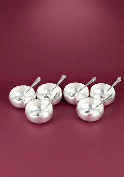 Tray with Set of 6 Bowl with Spoon - WL5690