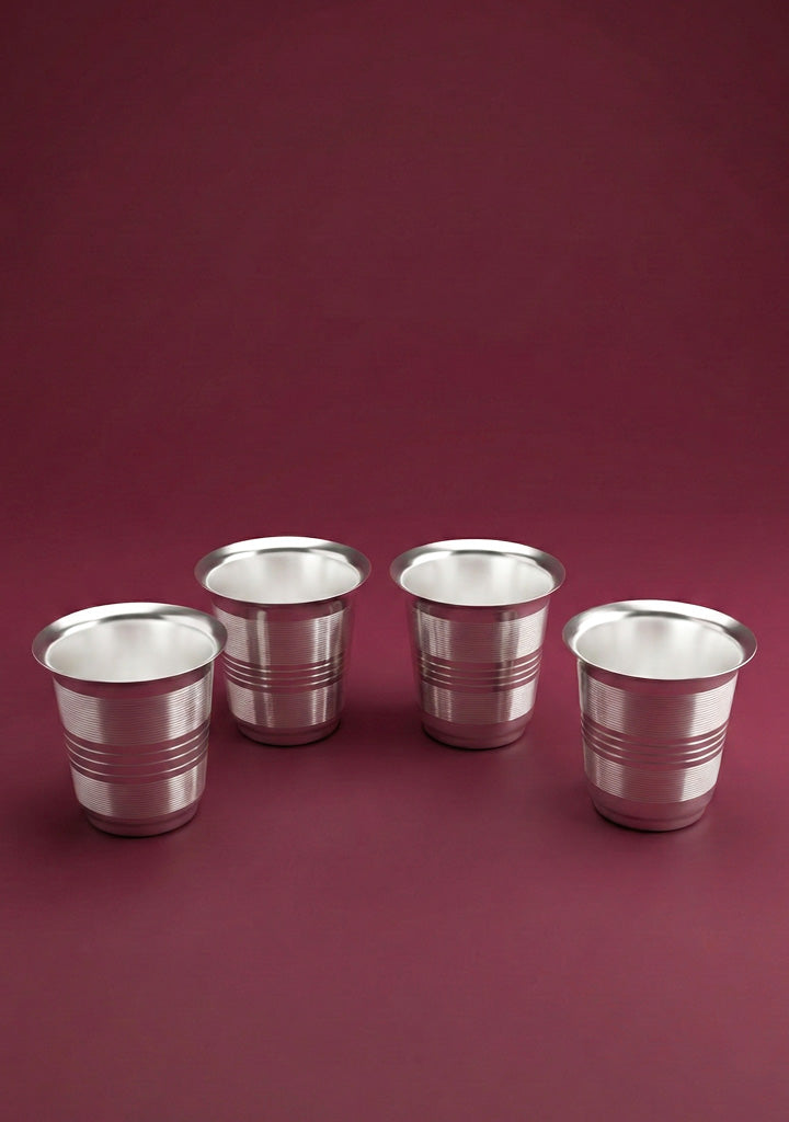 Tray with Set of 4 Glass - WL5692