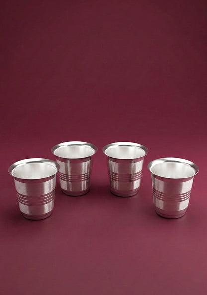 Tray with Set of 4 Glass - WL5692