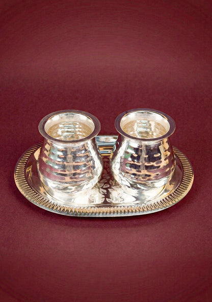 Tray with Set of 2 Glass - WL5693
