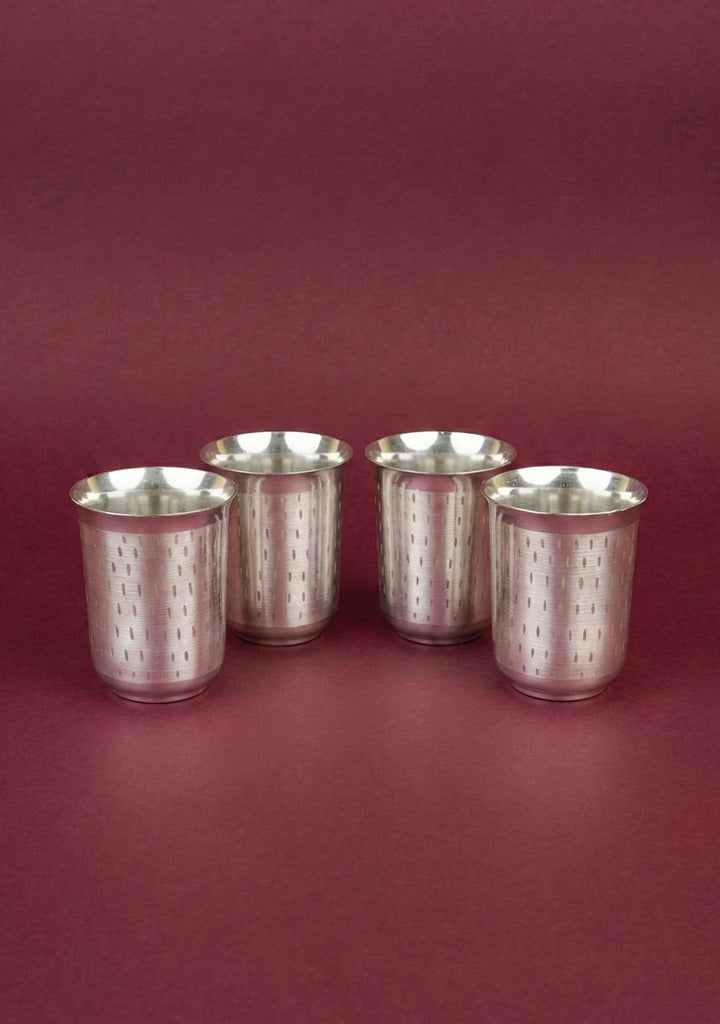 Tray with Set of 4 Glass - WL5694