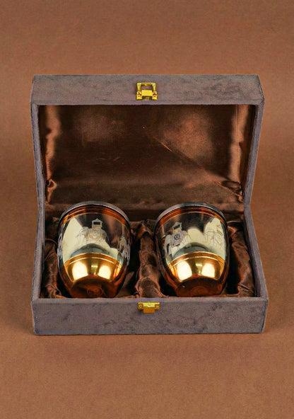 Set of 2 Glass with Lid - WL5704