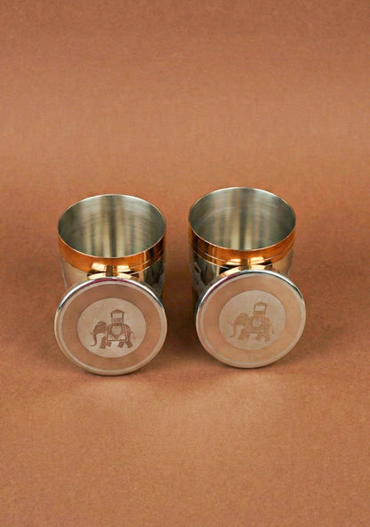 Set of 2 Glass with Lid - WL5704