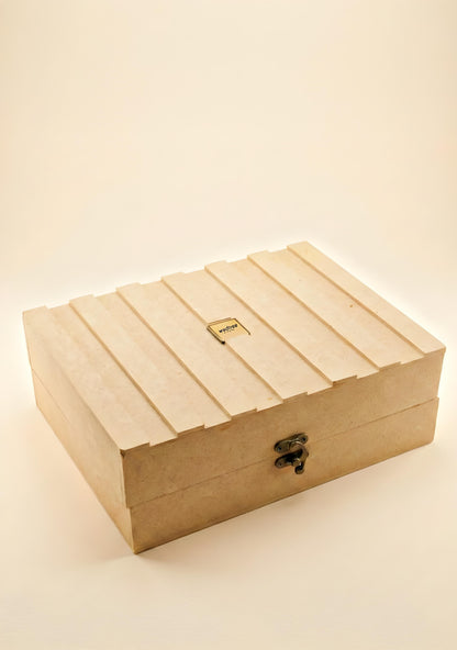Wooden Box - Tray with Set of 4 Glass - WL5705