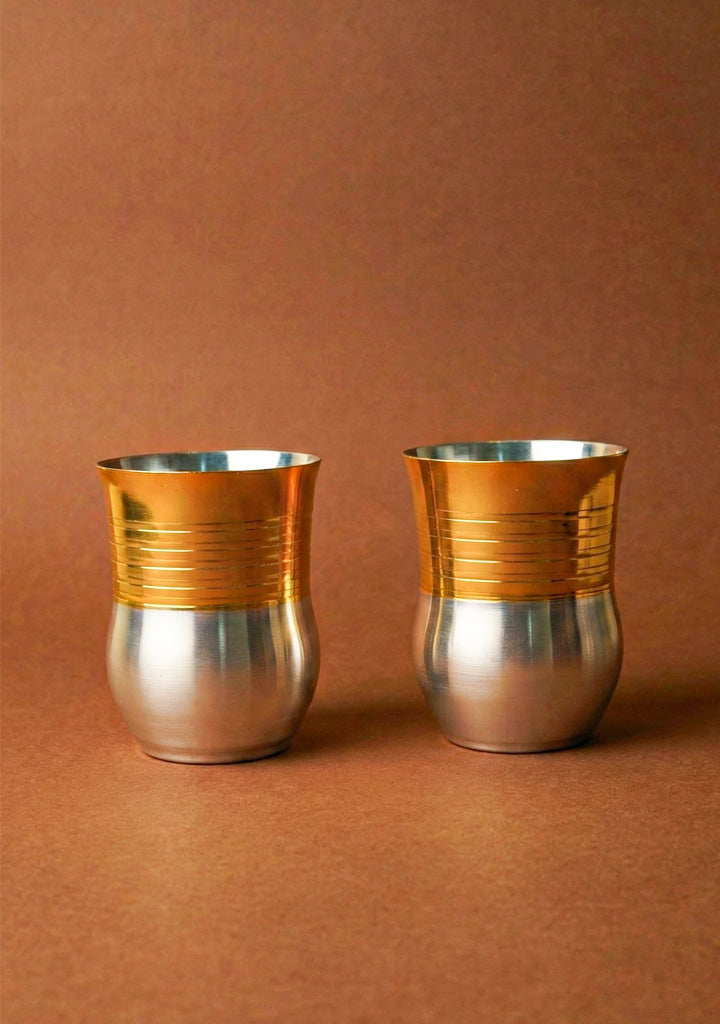 Flower Pot Glass - Set of 2 - 4 inch - WL5710
