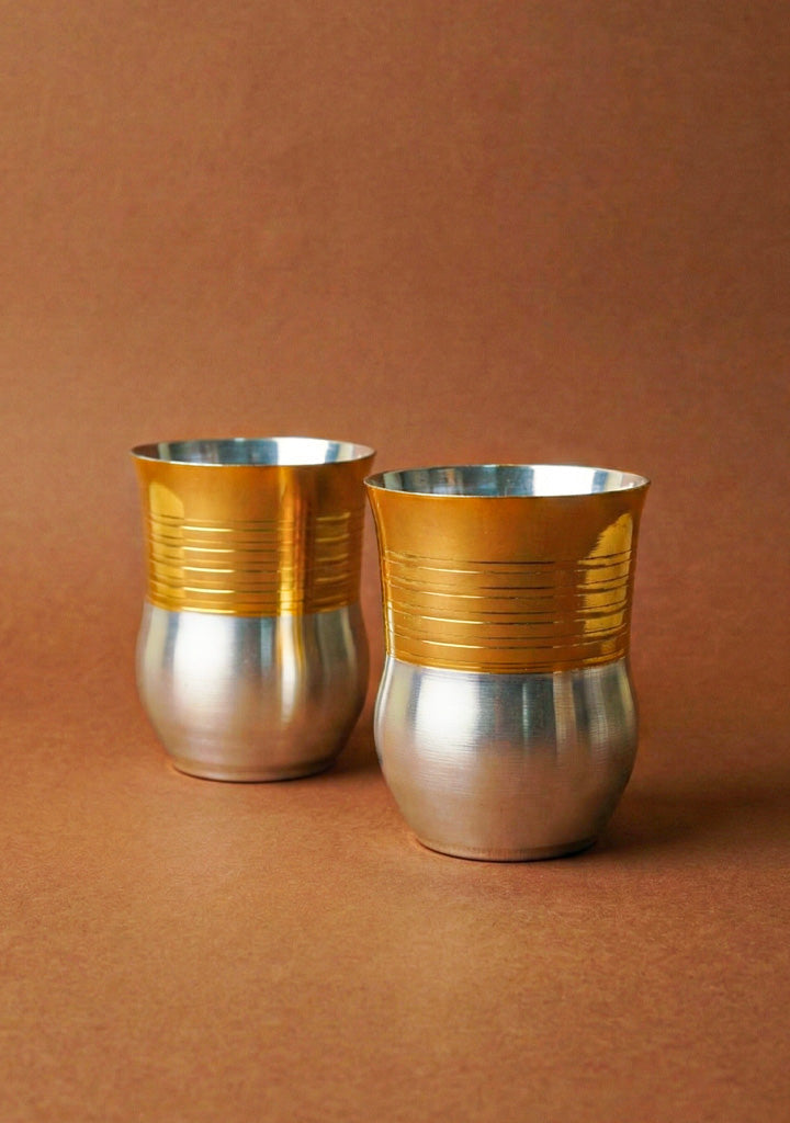Flower Pot Glass - Set of 2 - 4 inch - WL5710