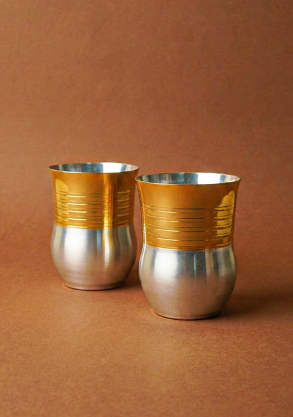 Flower Pot Glass - Set of 2 - 4 inch - WL5710