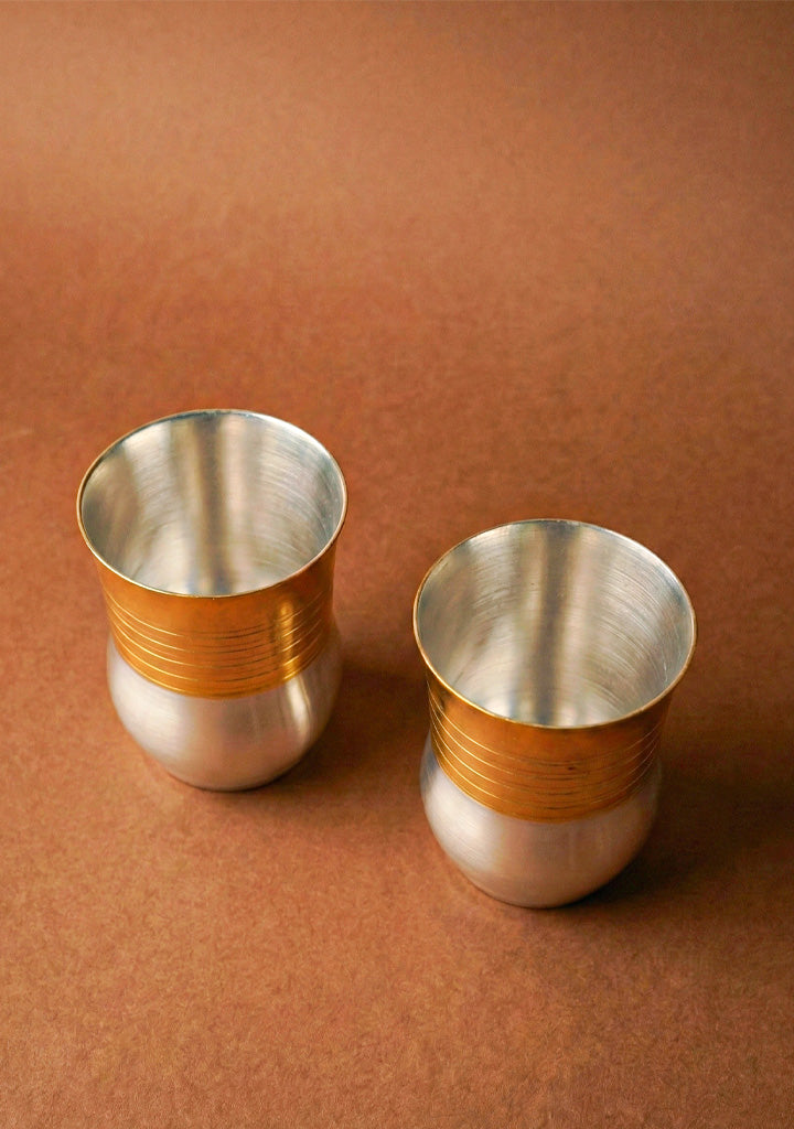 Flower Pot Glass - Set of 2 - 4 inch - WL5710