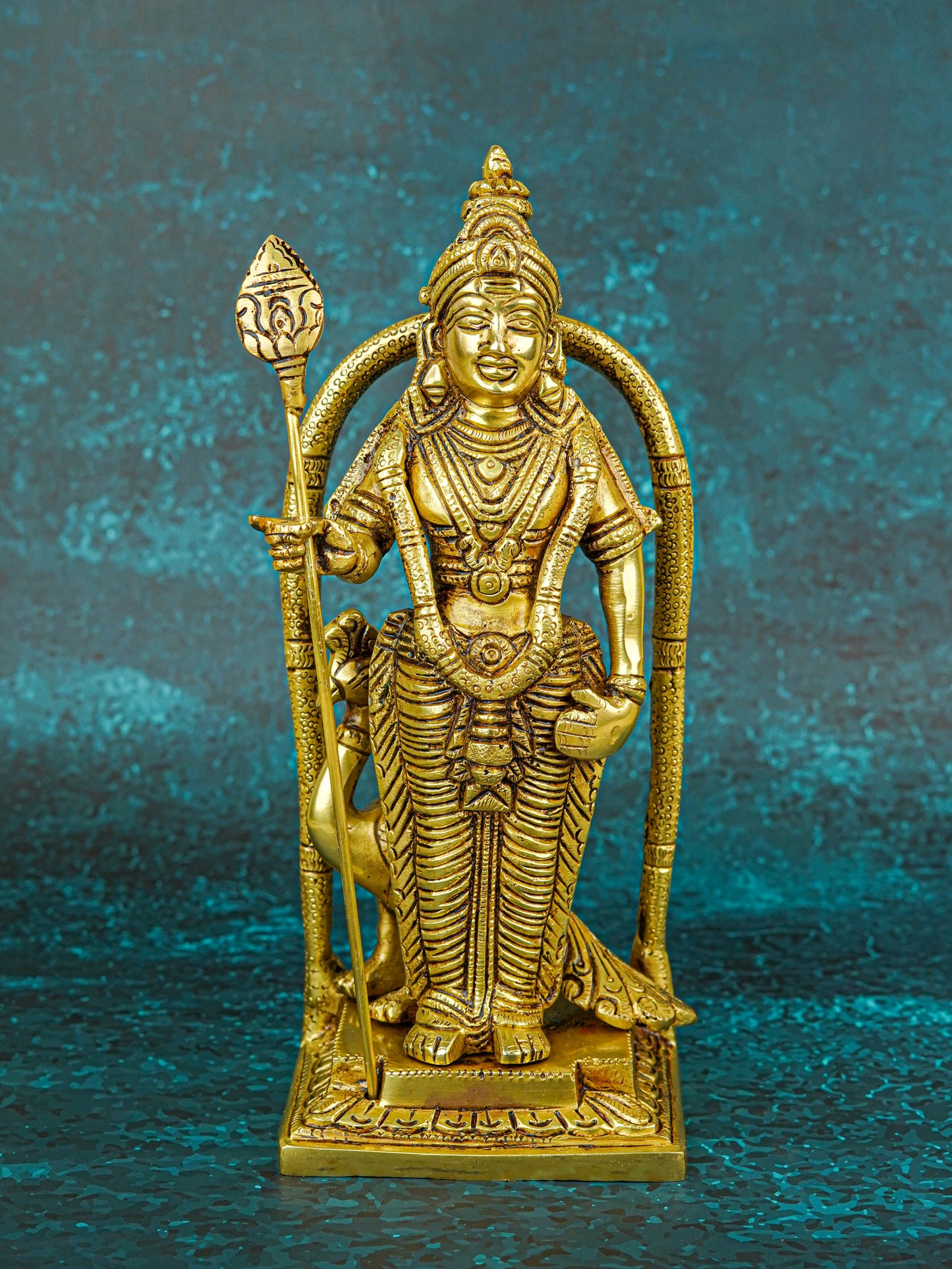 Brass Murugan Idol - 9 inch - WL5721