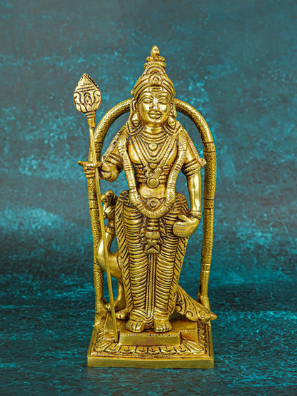 Brass Murugan Idol - 9 inch - WL5721