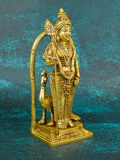 Brass Murugan Idol - 9 inch - WL5721