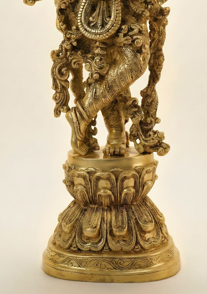 Brass Radha Krishna Idol - 30 Inch - WL5723