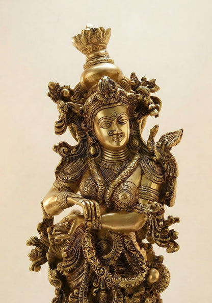 Brass Radha Krishna Idol - 30 Inch - WL5723