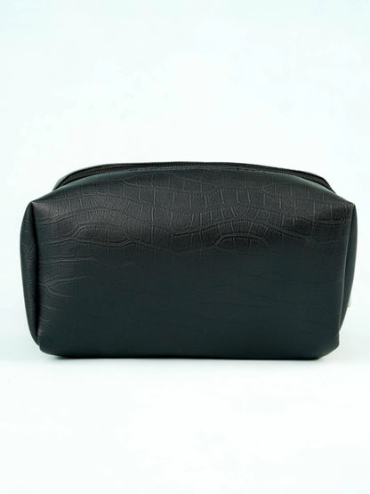 Leather Pouch - Set Of 3 - Black - WL5783