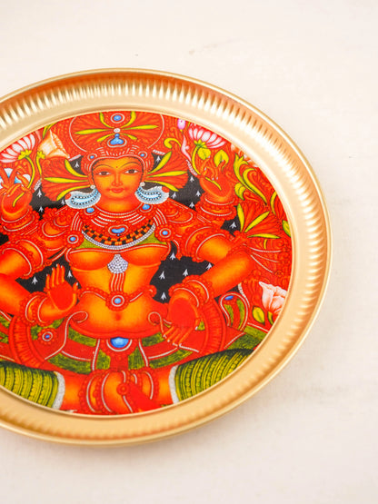 Brass Plate with Mural Print - 10 inch - WL5937-3