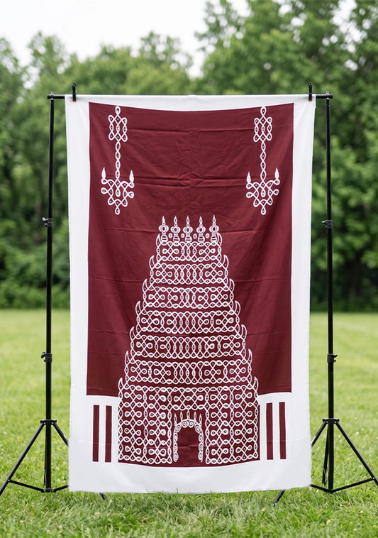 Back Drop - Gopuram Kolam - WL5965