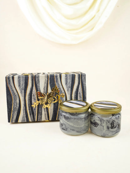 Decorative 2 Jar Dry Fruit Box - WL6048