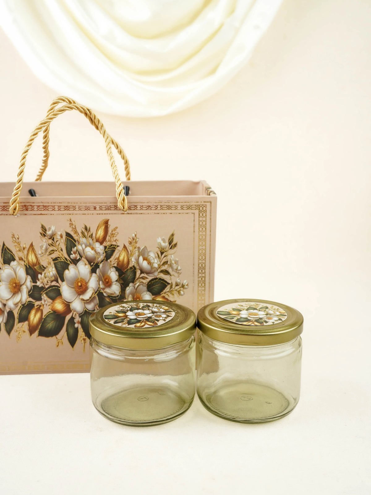 Decorative 2 Jar Dry Fruit Box - WL6049