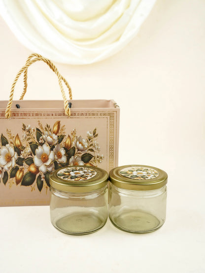 Decorative 2 Jar Dry Fruit Box - WL6049