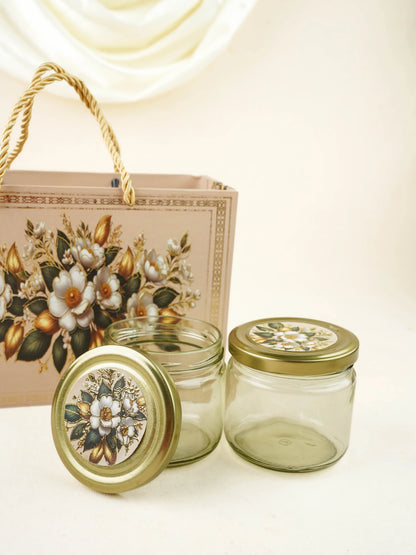 Decorative 2 Jar Dry Fruit Box - WL6049