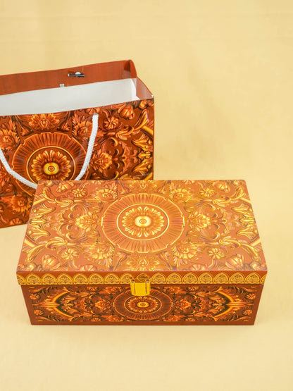 Decorative 2 Jar Dry Fruit Box - WL6050